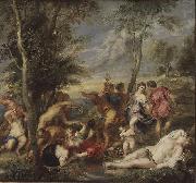 Peter Paul Rubens Bacchanal auf Andros, nach einem Gemalde von Tizian oil painting